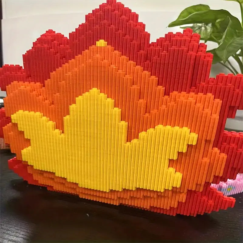 Pixel Kitsune Fox Building Blocks