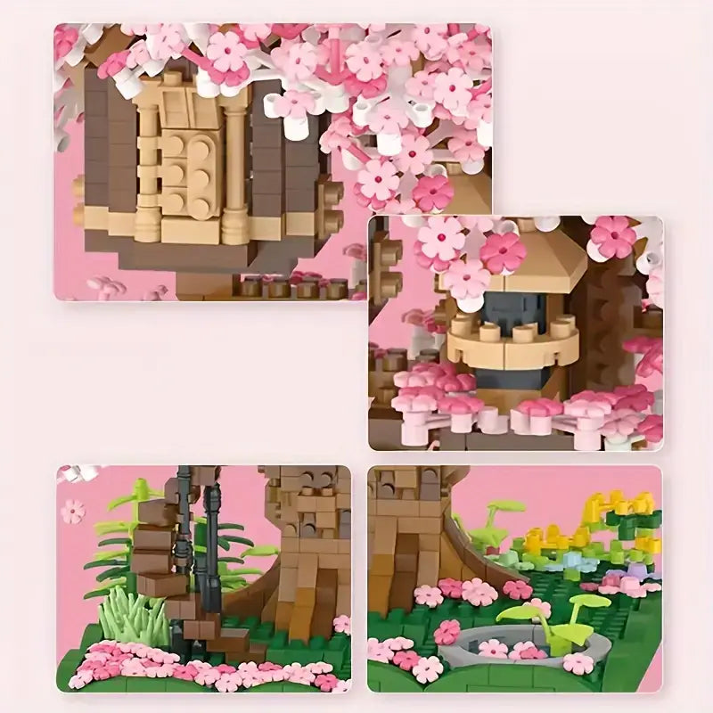 Sakura Tree House Building Blocks