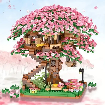 Sakura Tree House Building Blocks