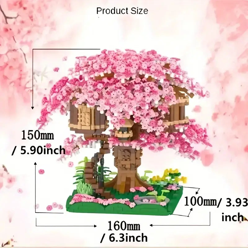 Sakura Tree House Building Blocks