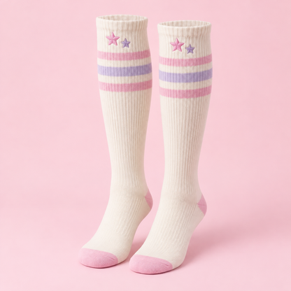 Candy Stripe Harajuku Knee Socks