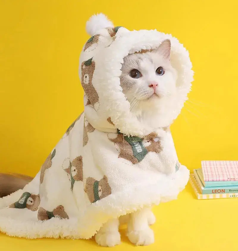 Kawaii Bear Cat Cloak