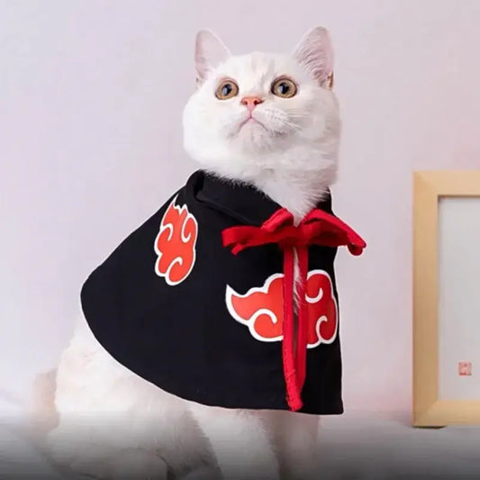Capa de gato con símbolo de Akatsuki