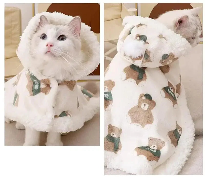 Kawaii Bear Cat Cloak