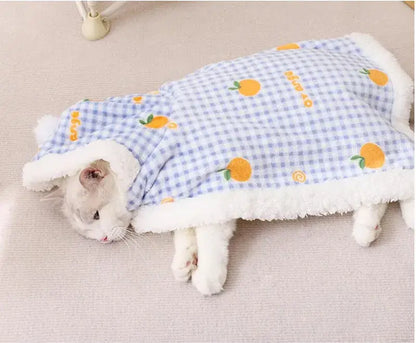 Kawaii Winter Cat Cloak