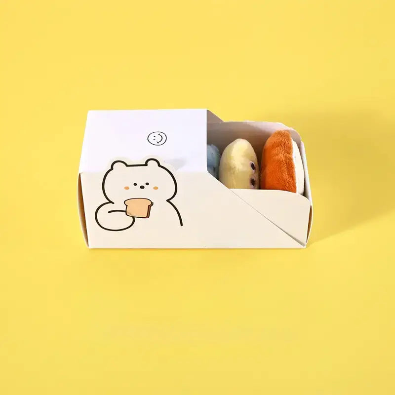 Kawaii Snack Box Cat Plush Toys
