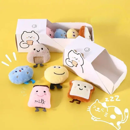 Kawaii Snack Box Cat Plush Toys