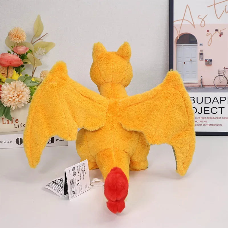 Charizard Valentine's Day Plush back view with wings and heart tail