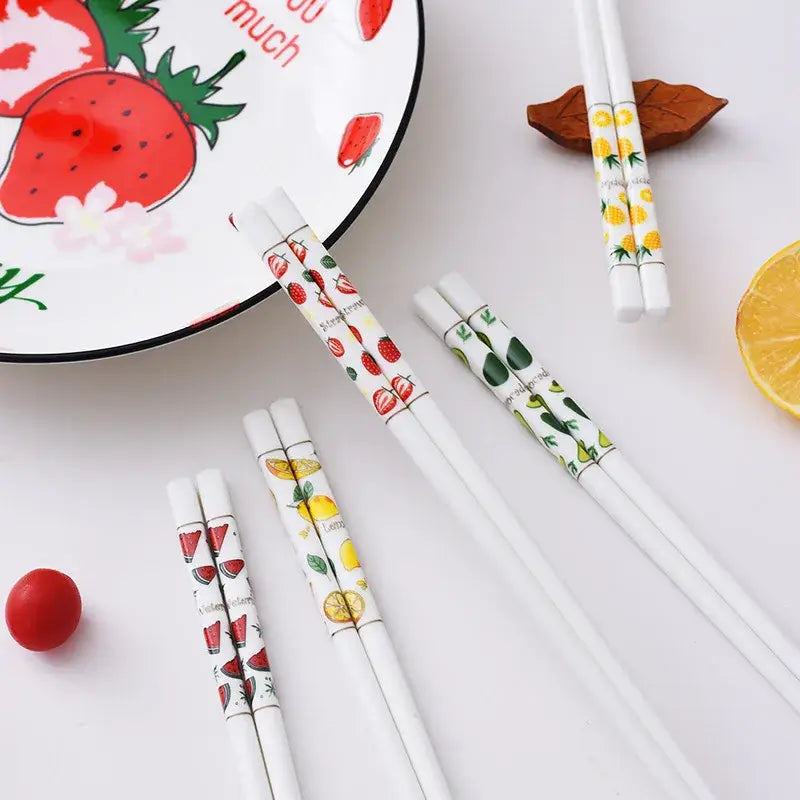 Fruit Mix Ceramic Chopsticks