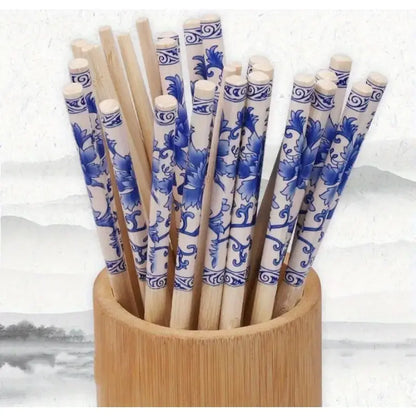 Blue Ornamental Chopsticks Set