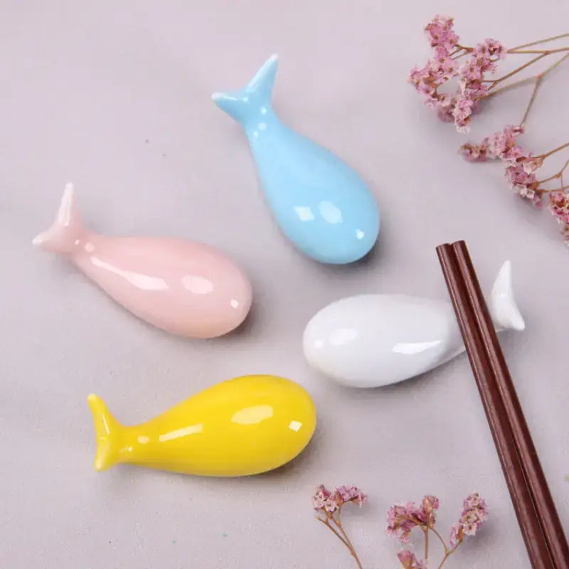 Cute Whales Chopsticks Holder Set