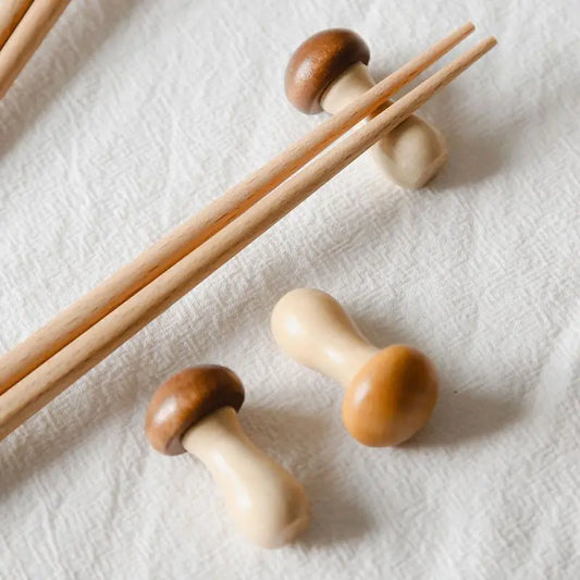 Mushroom Chopsticks Holder Set