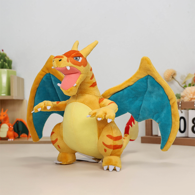 Clone Charizard Plush front three-quarter view