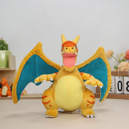 Clone Charizard Plush front view with wings spread