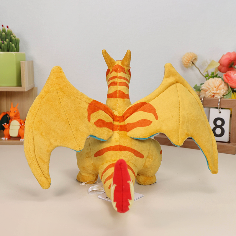 Clone Charizard Plush back view with wings spread