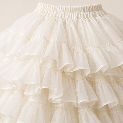 Cloudline Lolita petticoat gathered waist and ruffle detail