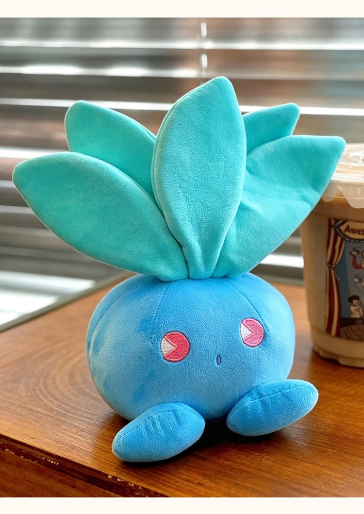 Cute Oddish Plush blue Pokémon plush front view