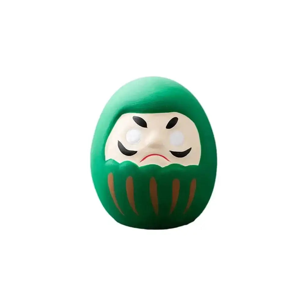 Green Daruma Egg Doll