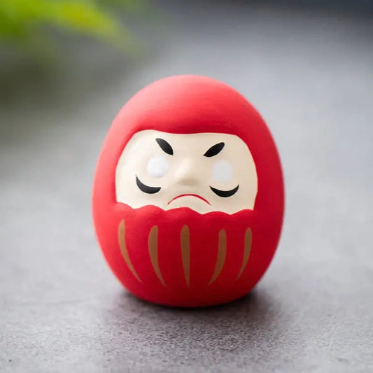 Red Daruma Egg Doll