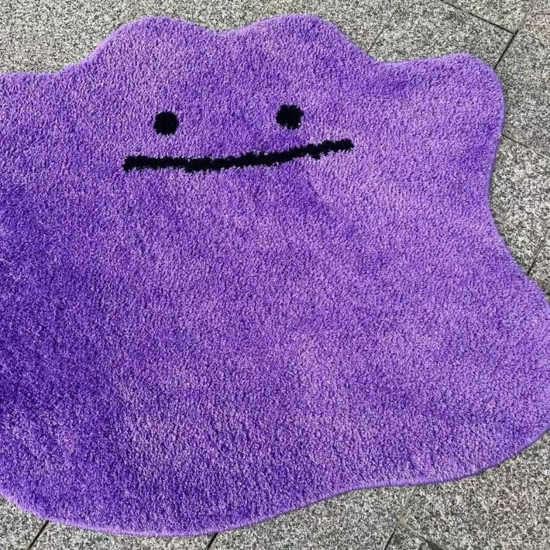 Ditto Carpet Rug purple face detail