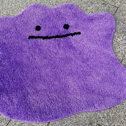 Ditto Carpet Rug purple face detail