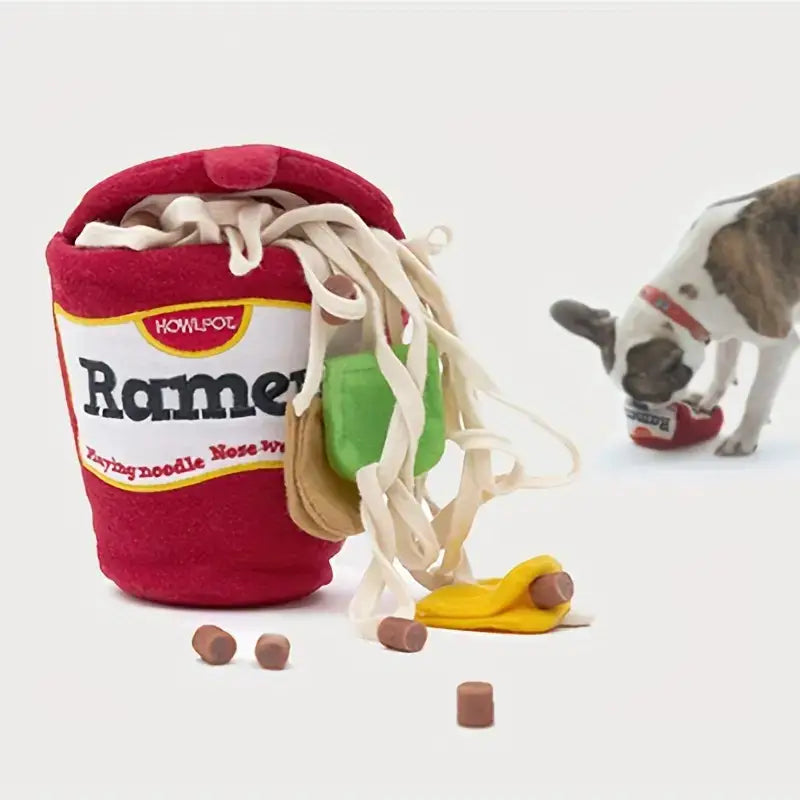 Ramen Noodles Dog Chew Toy