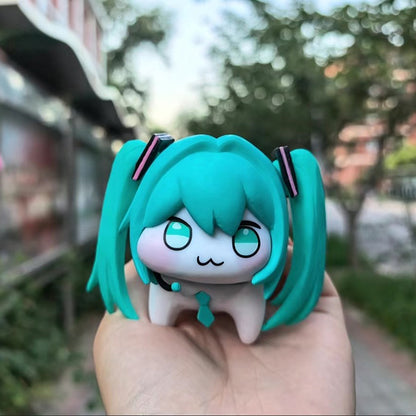 Doro Hatsune Miku Figure held outdoors