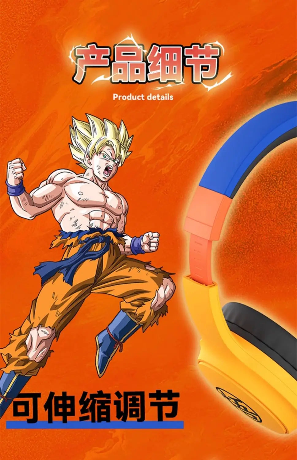 Super Saiyan Anime Headphones