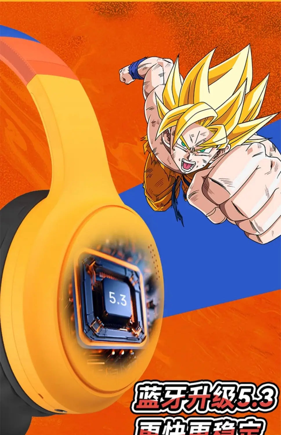 Super Saiyan Anime Headphones