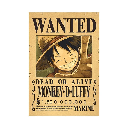 Classic Luffy Wanted Poster