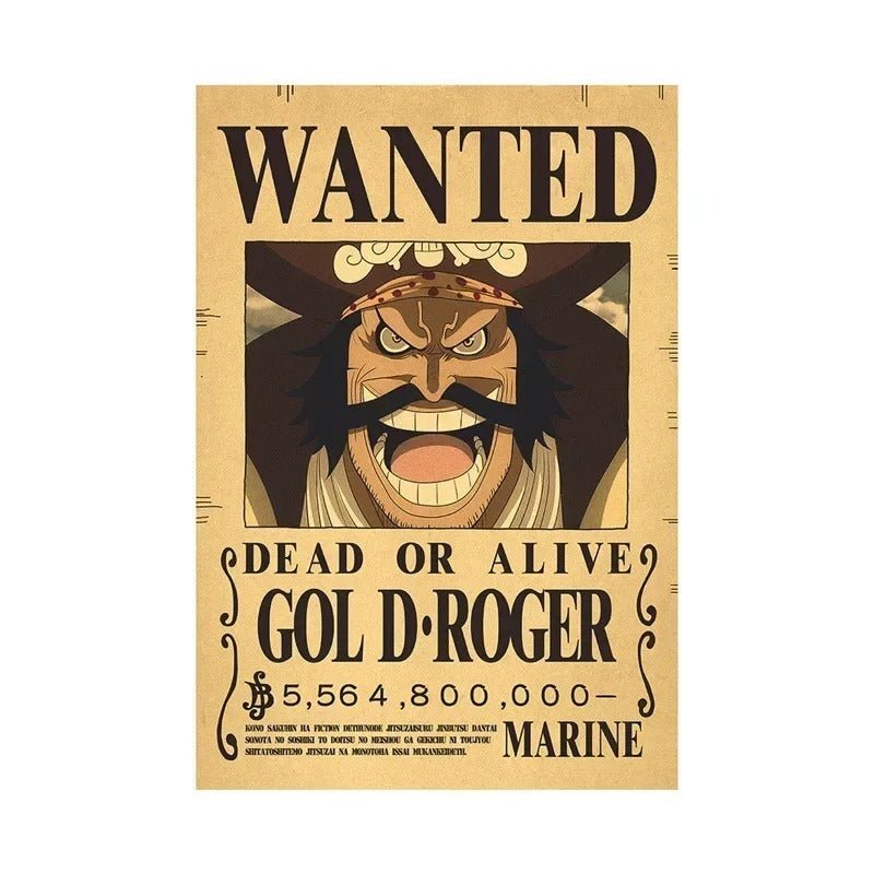 Classic Gol D. Roger Wanted Poster