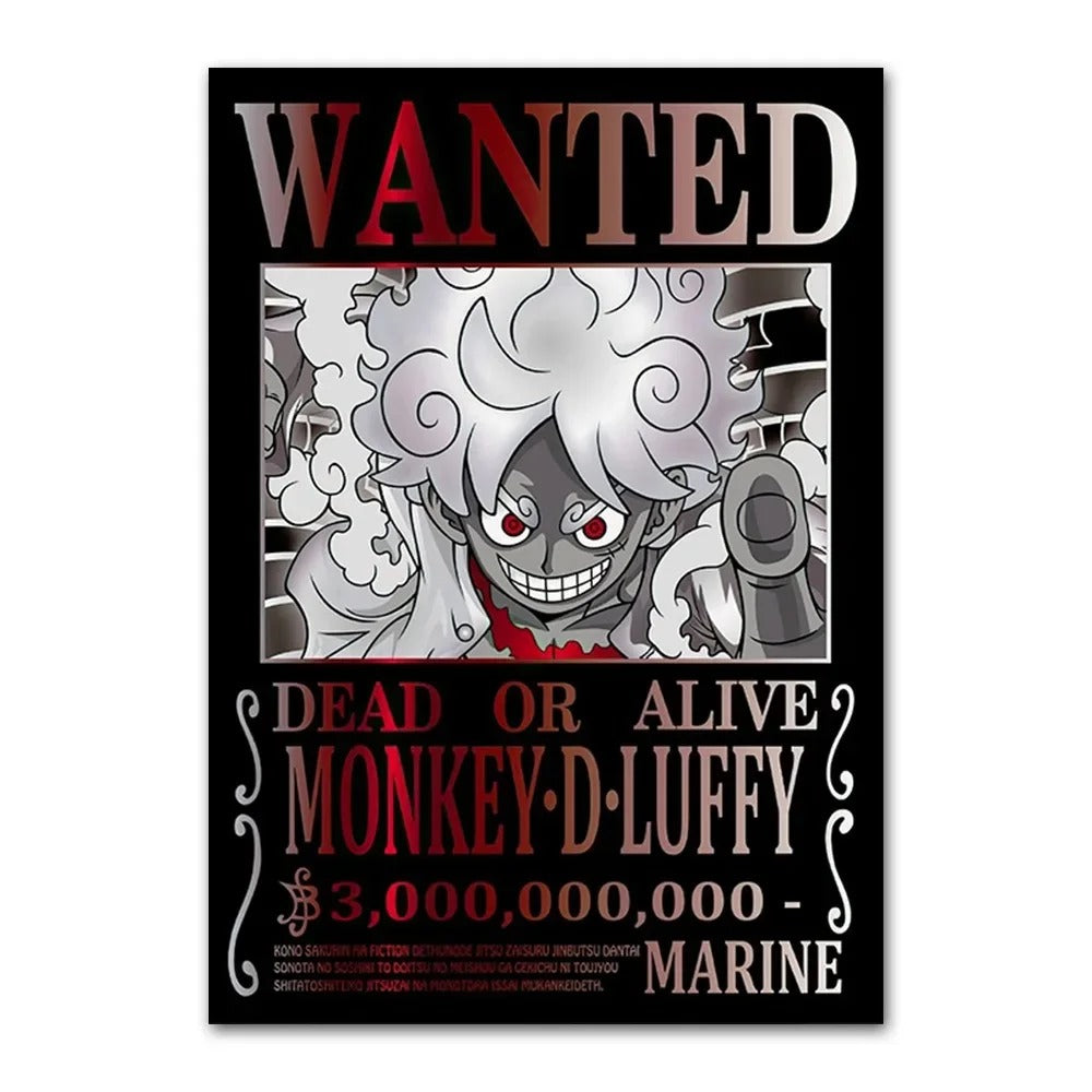 New HD Luffy Gear 5 Wanted Poster