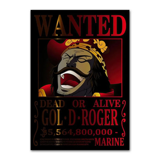 New HD Gol D. Roger Wanted Poster