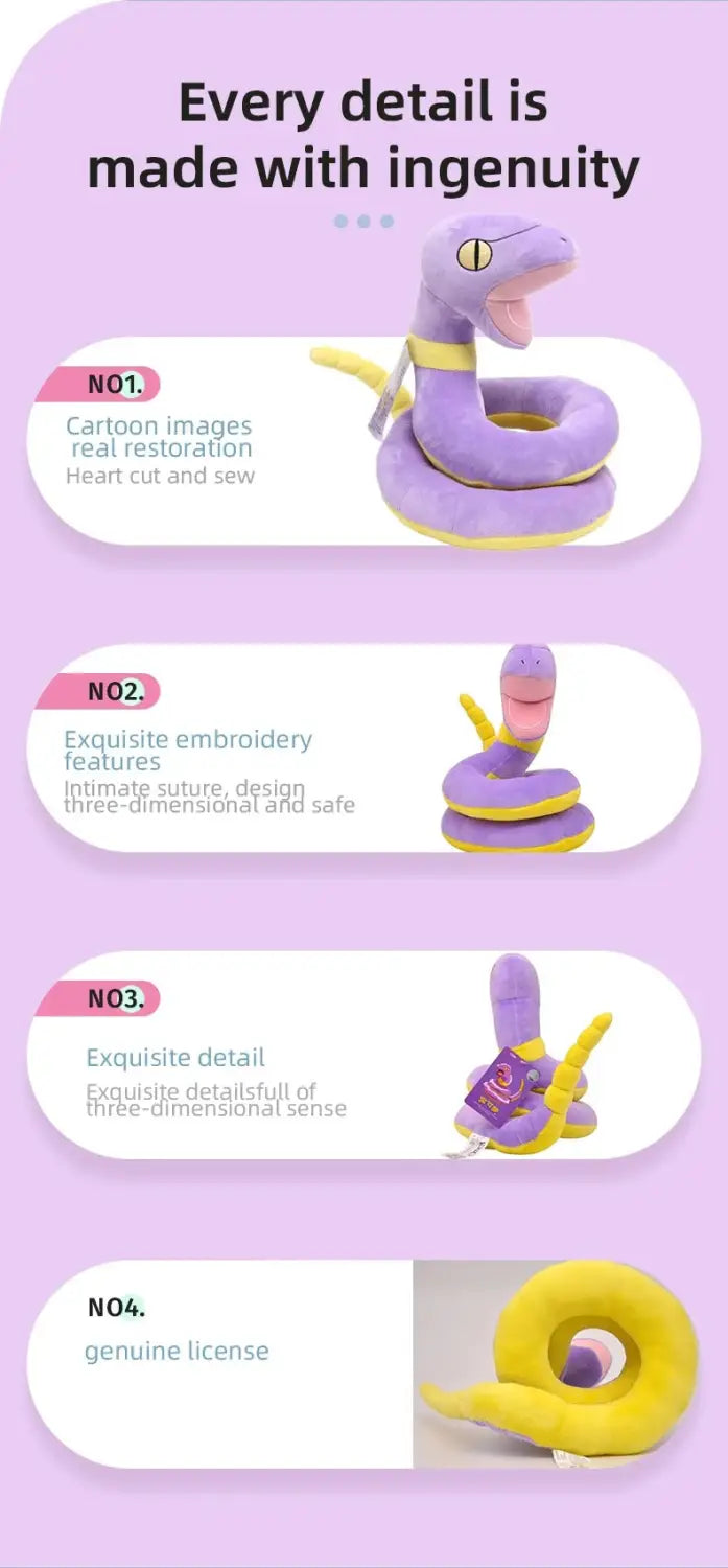 Ekans Snake Stuffed Plush