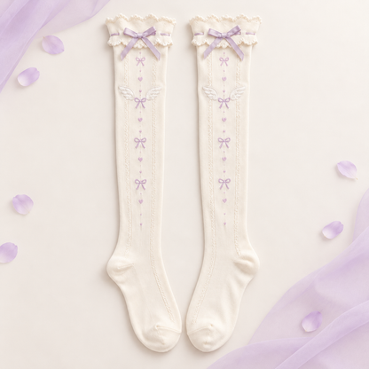 Full length view of the matching Tenshi Kawaii socks