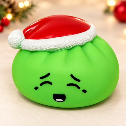 Green Elf Dumpling Squishy elevated holiday view
