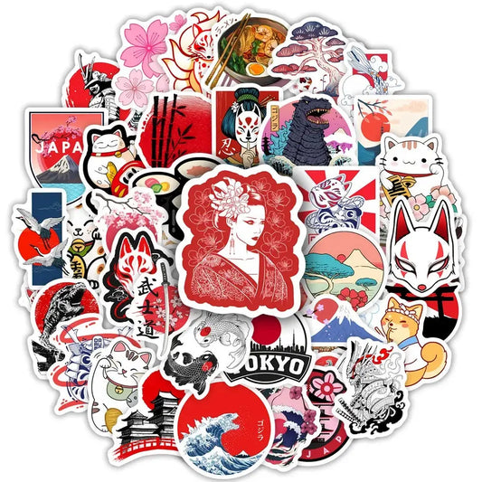 Japanese Culture Stickers Pack