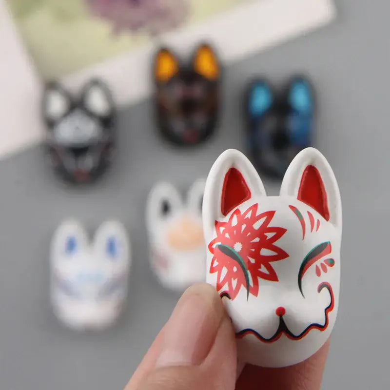 Japanese Kitsune Fox Fridge Magnet