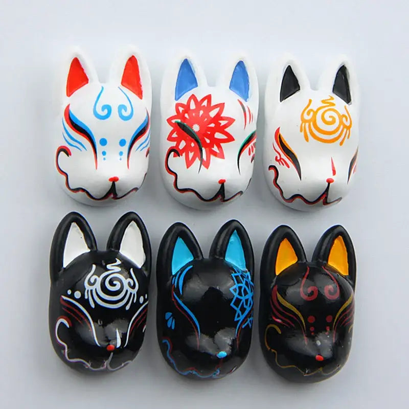 Japanese Kitsune Fox Fridge Magnet