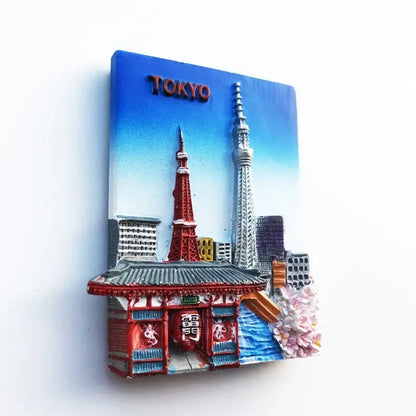 Tokyo City Fridge Magnet JAPAN BOX tokyo-city-fridge-magnet-japan-box