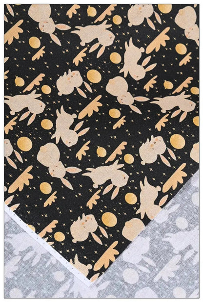 Celestial Bunnies Black Furoshiki