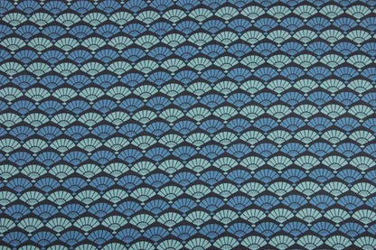 Blue Hand Fans Pattern Furoshiki