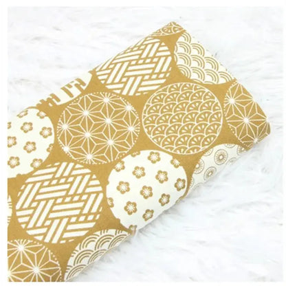 Yellow Geometric Patterns Furoshiki