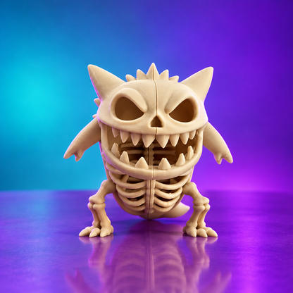 Gengar Skeleton Halloween Figure product mockup with vibrant studio colors and an alternate composition