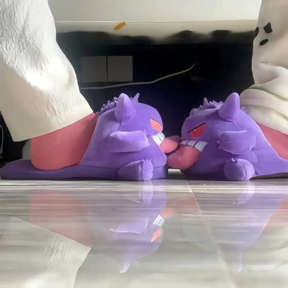 Gengar Tongue Plush Slippers