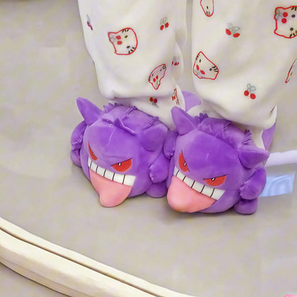 Gengar Tongue Plush Slippers