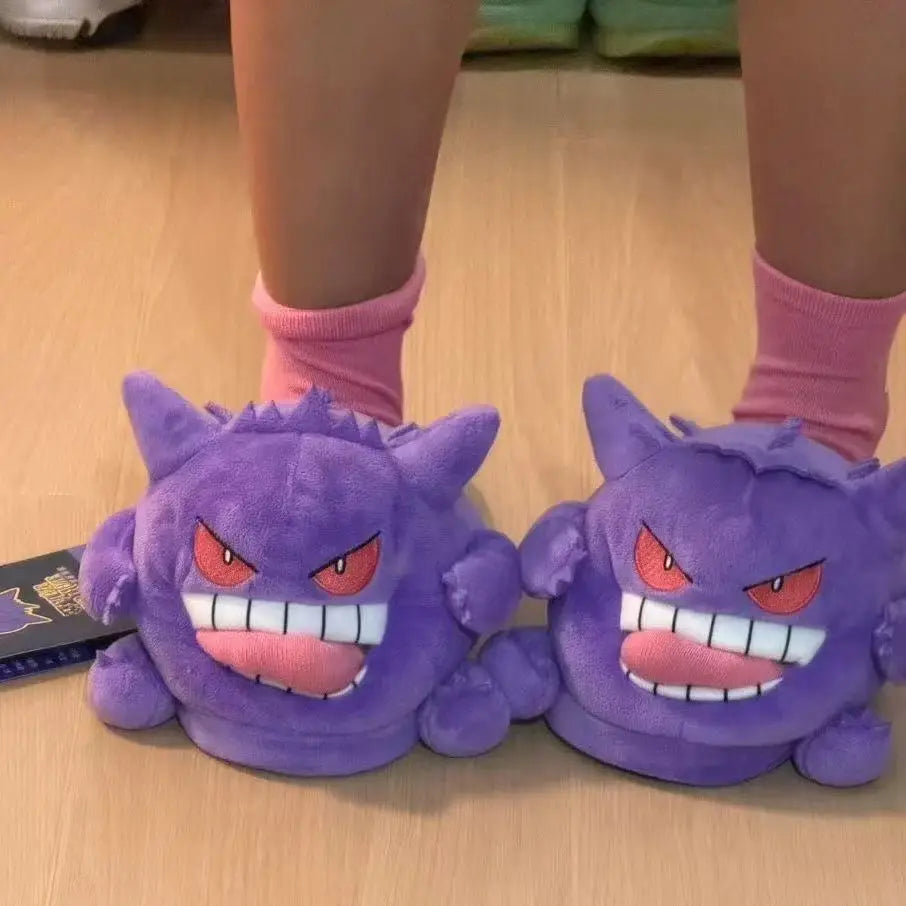 Gengar Tongue Plush Slippers