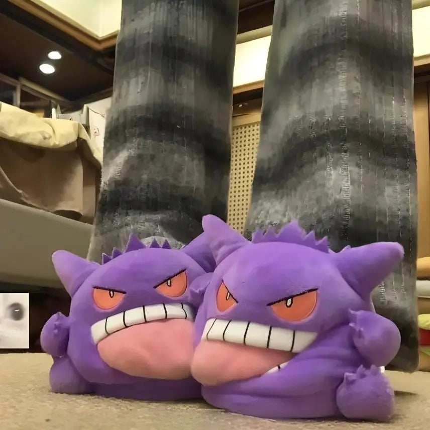 Gengar Tongue Plush Slippers