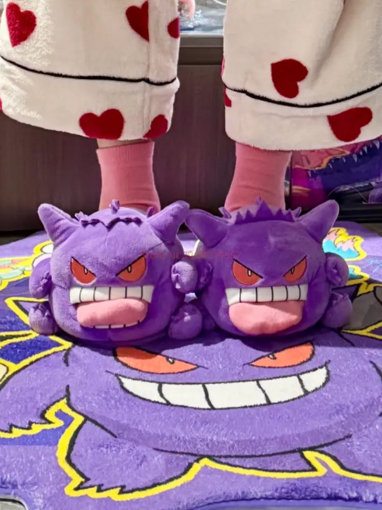 Gengar Tongue Plush Slippers