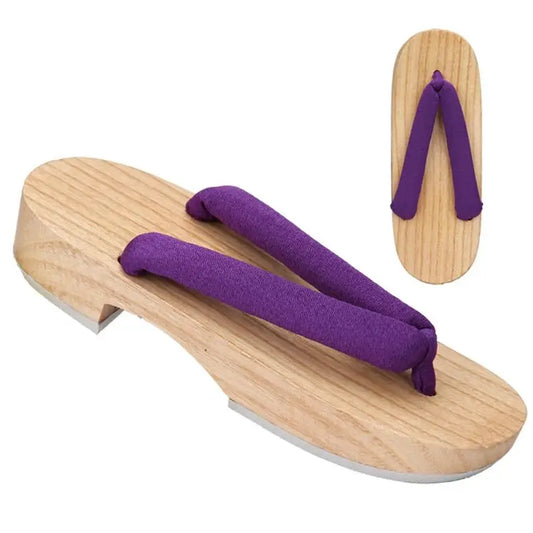Purple Strap Women Geta Sandals